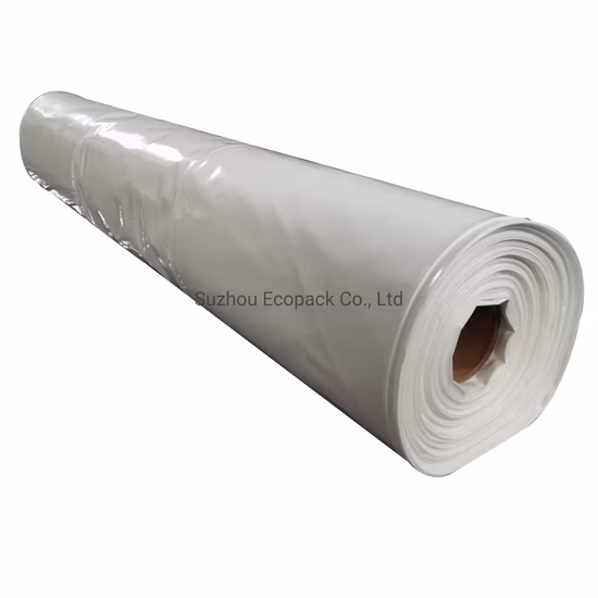 Flame Retardant PE Shrink Plastic Pallet Tarps Covers Barrier Plastic Film for Boat and Construction